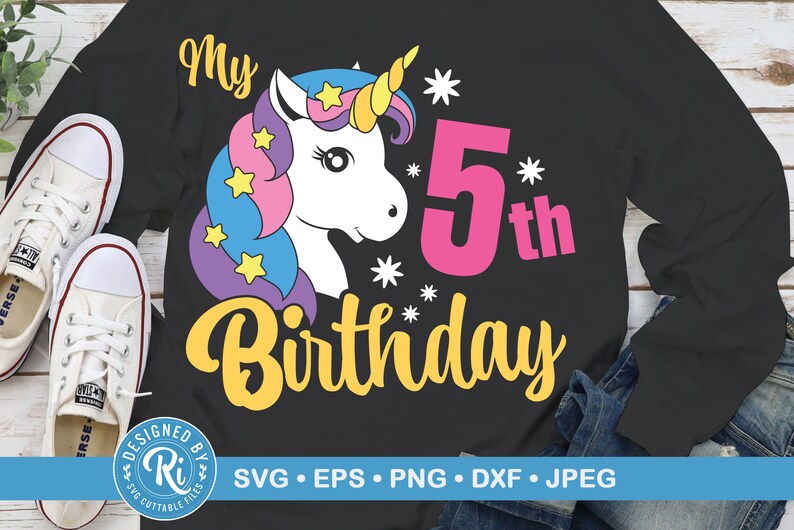Download Clip Art Svg For Shirts Unicorn Birthday Cricut Cute Unicorn Svg Unicorn Birthday Design Unicorn Face Unicorn Birthday Svg 5th Birthday Svg Art Collectibles
