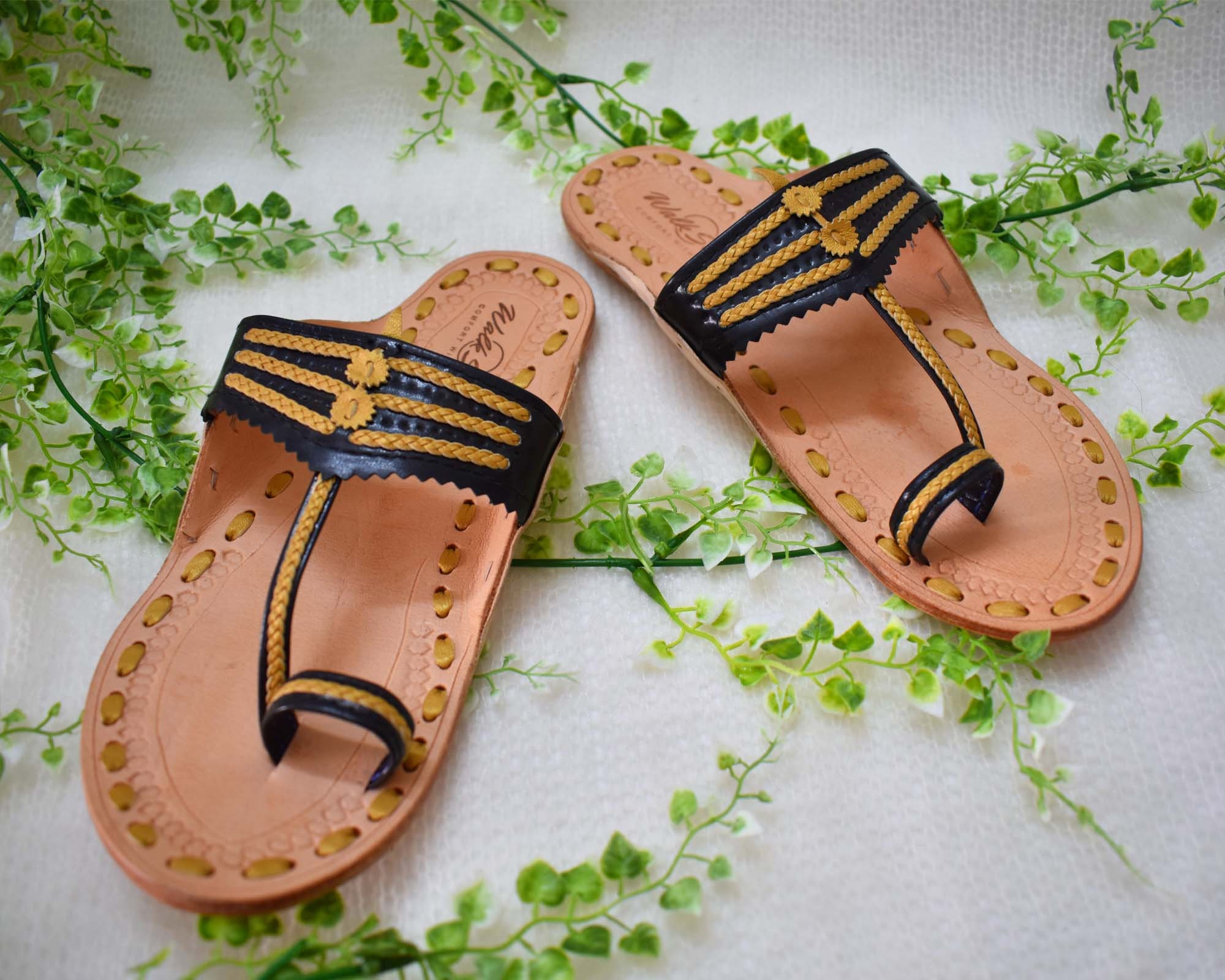 Women's Casual Slippers Beaded Flip Flops Handmade Design Ladies  Sandals Beauty