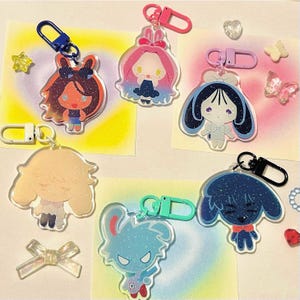 Bunny Alien Stage Acrylic Charms