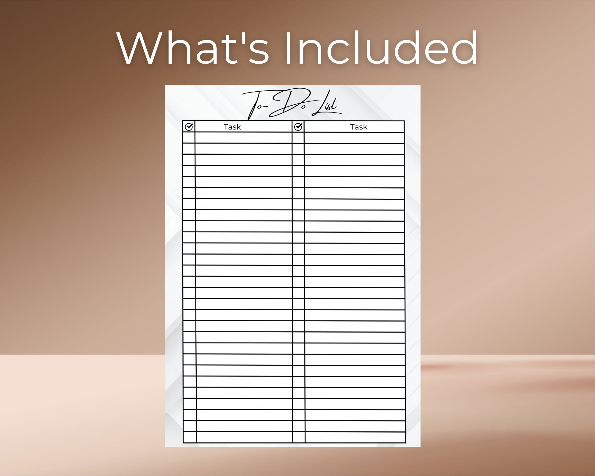 Two Column To-do List Planner Insert Printable Task List - Etsy