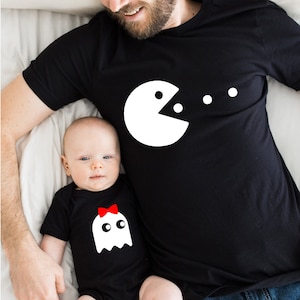 Daddy Matching Pacman Outfits - Matching Family Shirts Matching Mom Dad and Kids Shirts - Family Birthday Shirts ZY04