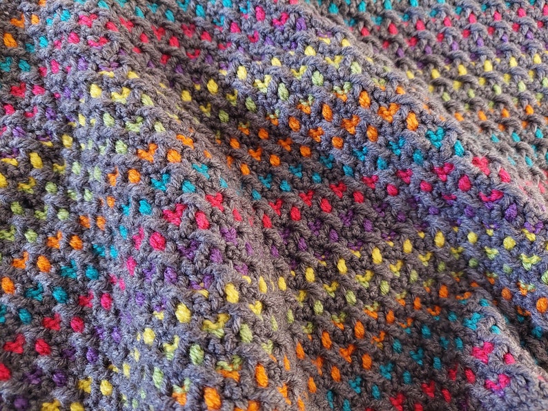 Inset Mosaic Crochet Pattern I Can See A Rainbow. Chart Etsy Canada