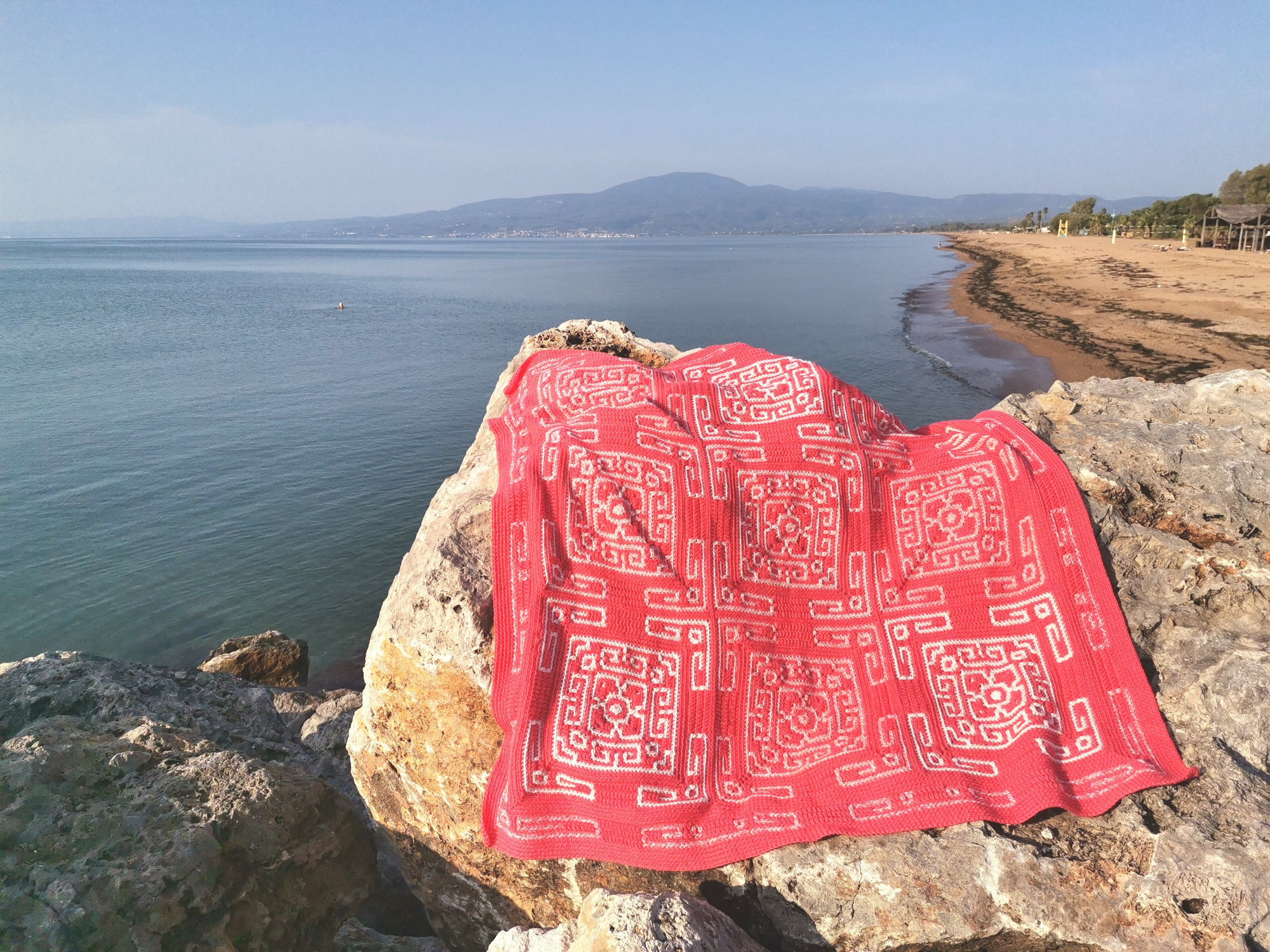 Mosaic Crochet Square Pattern: Greetings from Greece, Motif (PDF Pattern)