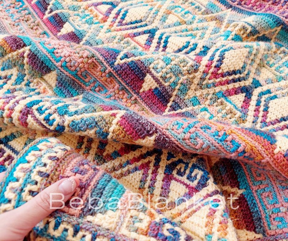 22 Crochet Mosaic Charts with Mandalas, Candy Corn, Dragon Scales, and Cats 10 Ancient Stories: Overlay Mosaic Crochet Blanket