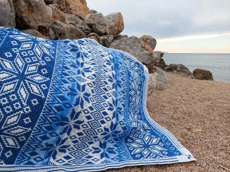 Overlay Mosaic Crochet Afghan/blanket Pattern GLORIOUS Etsy