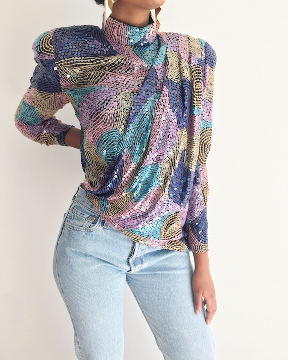 Vintage Sequin Top