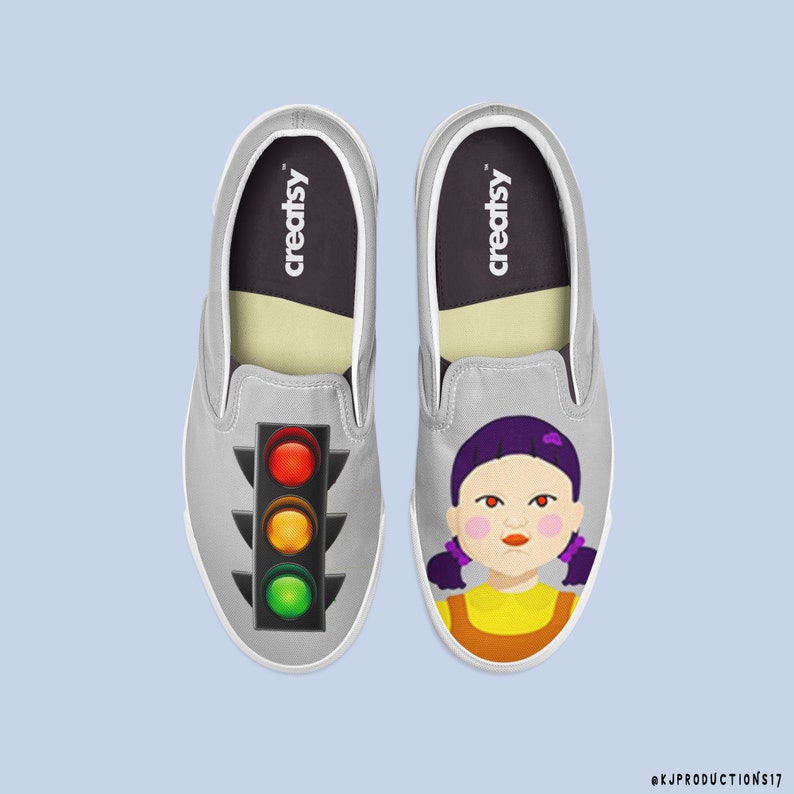 Squid Game Customs Handpainted AF1 Low Shoe Van's Etsy