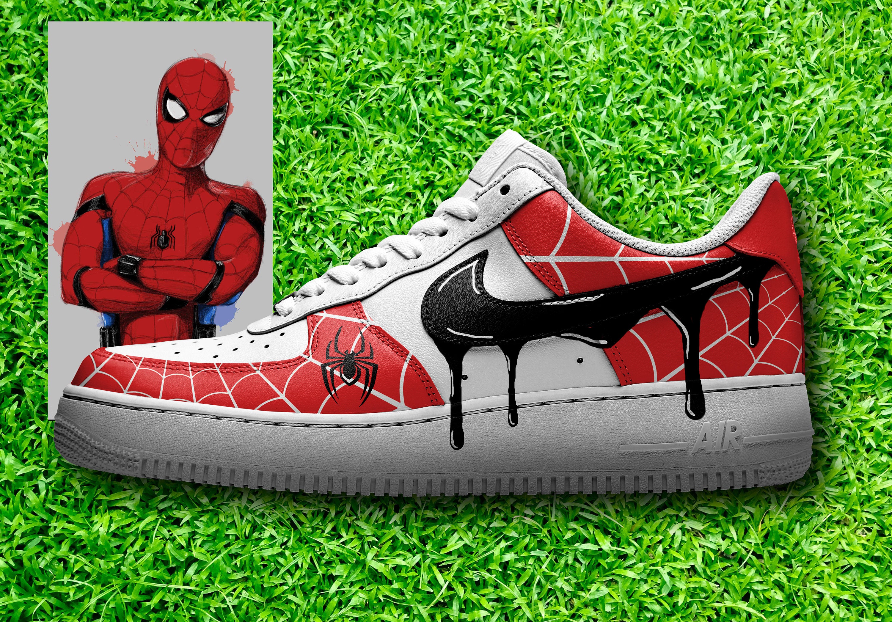 Milímetro Hervir rosario Spiderman Nike Shoes - Etsy