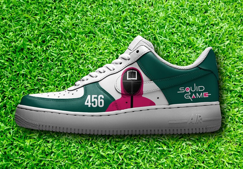 Squid Game Customs Handpainted AF1 Low Shoe Van's Etsy