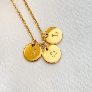 Collier Avec Pendentif, Bijoux Personnalisé, Collier Initiale Acier Inoxydable, Collier Femme Lettre, Cadeau pour Maman, Cadeau pour Elle