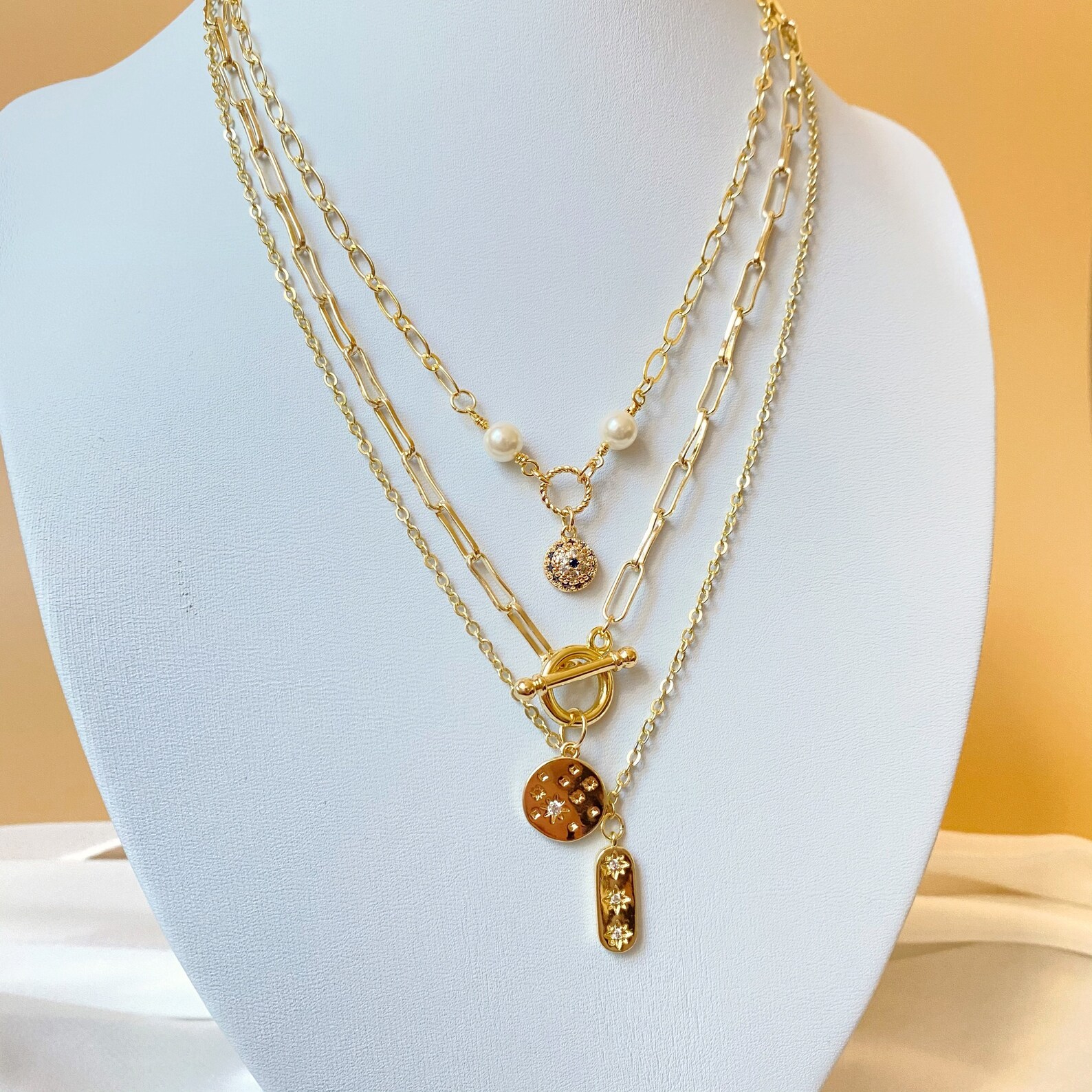 Fine women's necklace minimalist necklace fine gold Etsy