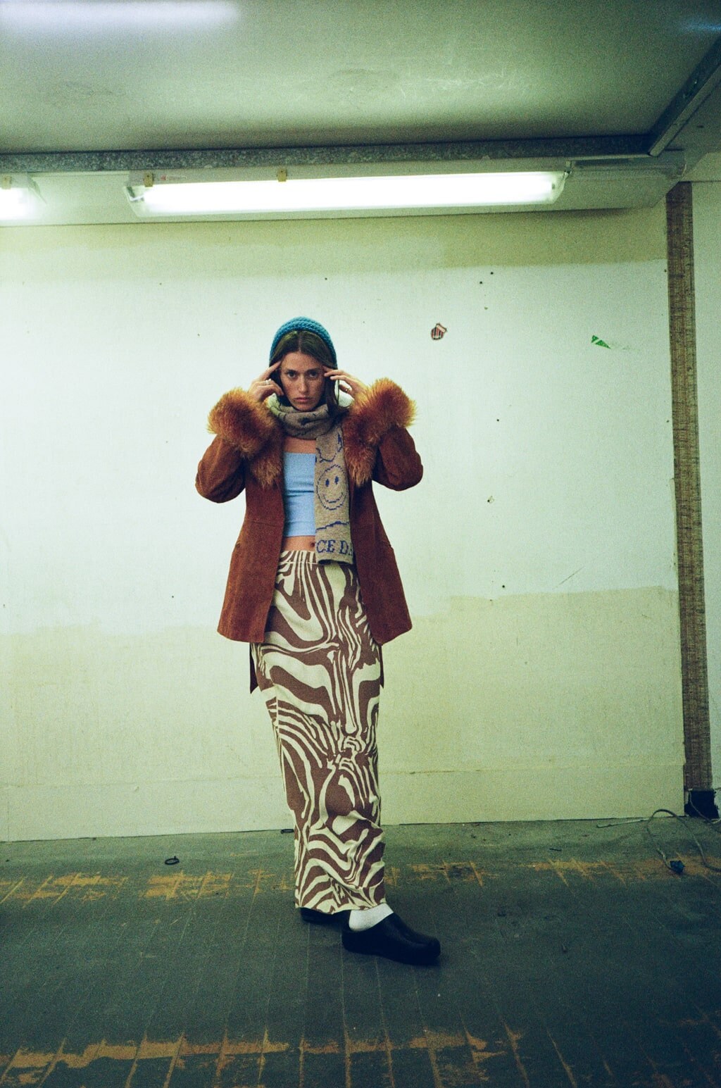 sunsea JOSEPH FELTON COAT ラビットファー Suede 1970s TOPSHOP Fur Collar Jacket Vintage Afghan Hippie