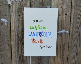 Custom Hand Lettering - Etsy