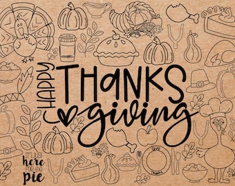 Thanksgiving banner template, painted banner template, sized template, gobble turkey banner