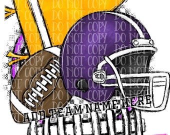 Football season PNG,Sublimation design, purple gold football, Football shirt design png, Football sublimation, Football season png