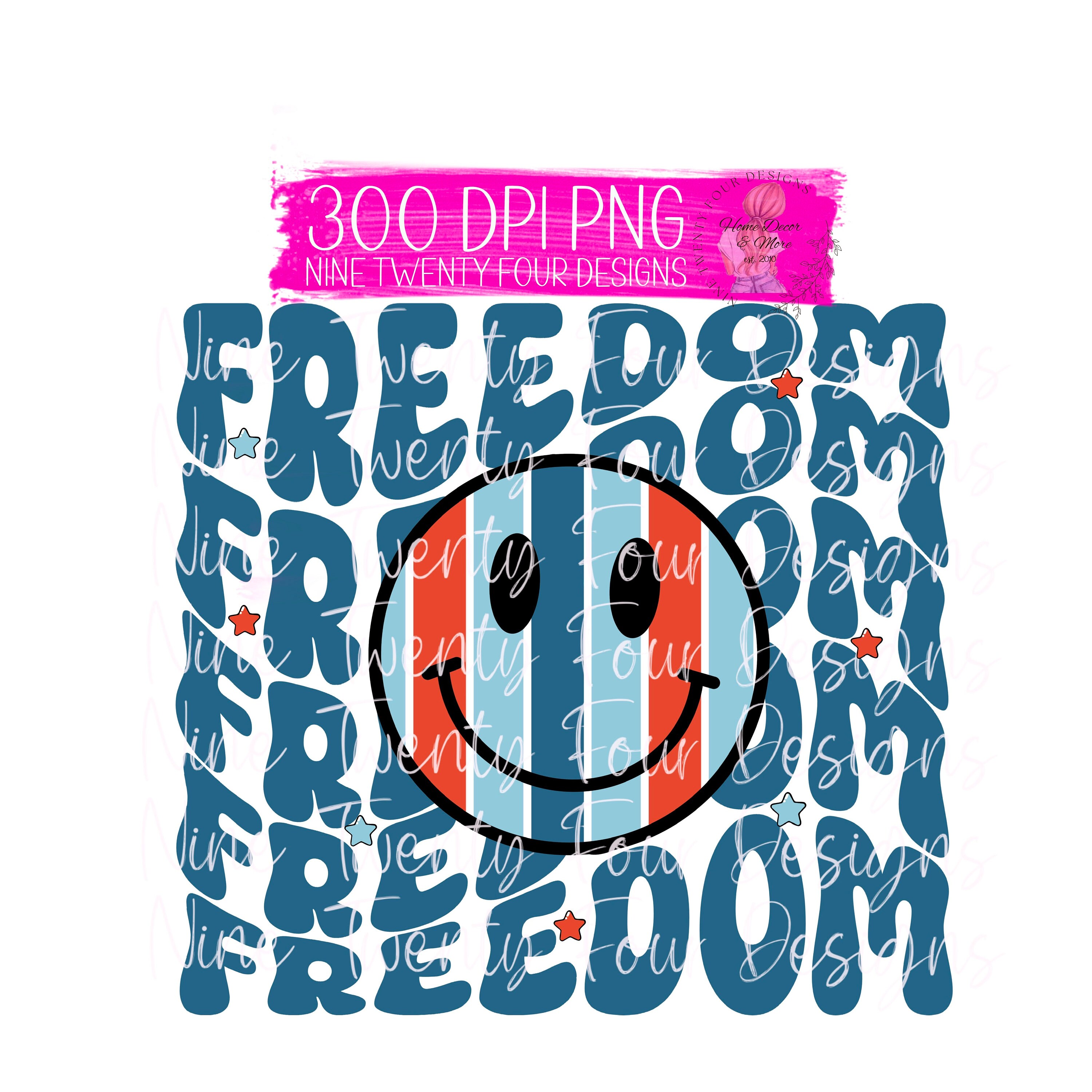 Freedom Png, Retro July 4th, Smiley Png, Patriotic Png, Sublimation Png ...