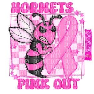 Hornets pink out Spirit png, hornets spirit wear png, hornets png  sublimation png, printable png