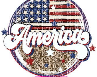 America, flag patriotic png, Sublimation design, 4th of july png