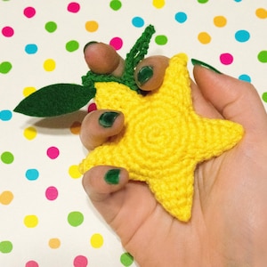 Kingdom Hearts Paopu Fruit Amigurumi Keychain
