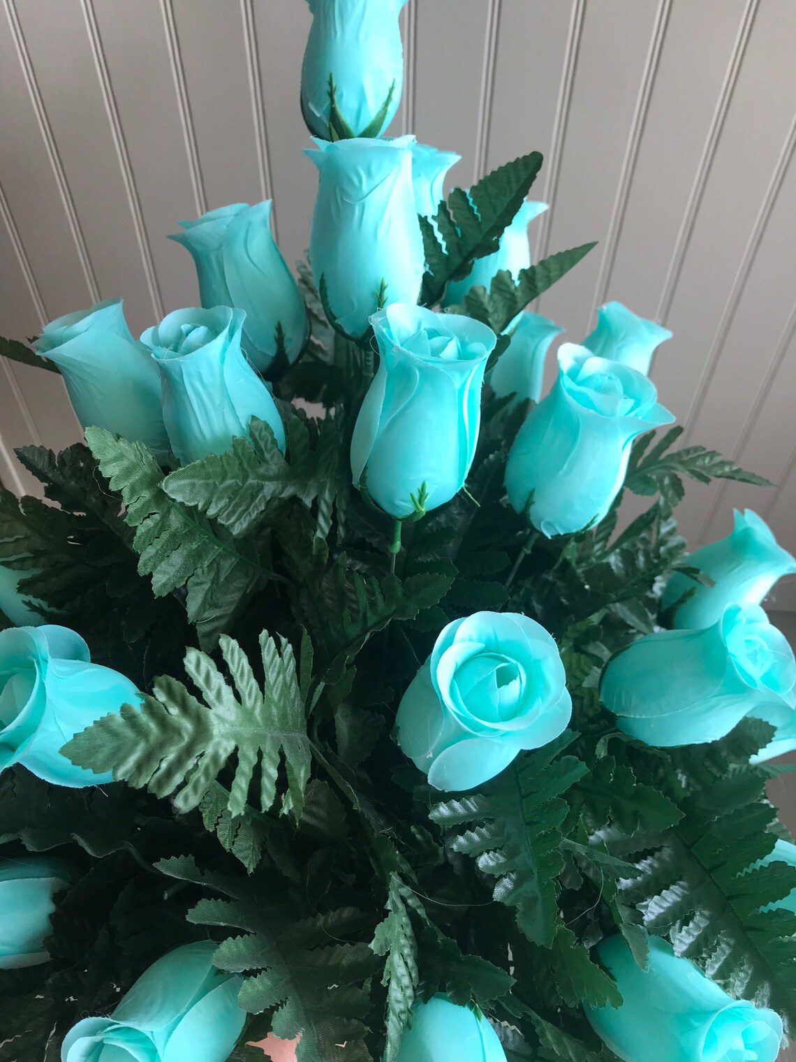 XL Artificial Silk Arrangement for Gravesite, Cemetery Flowers