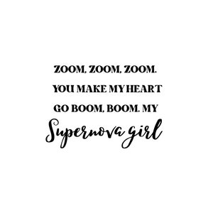 Supernova Girl // Zoom Zoom Zoom // Zenon // 21st Century // SVG PNG PDF