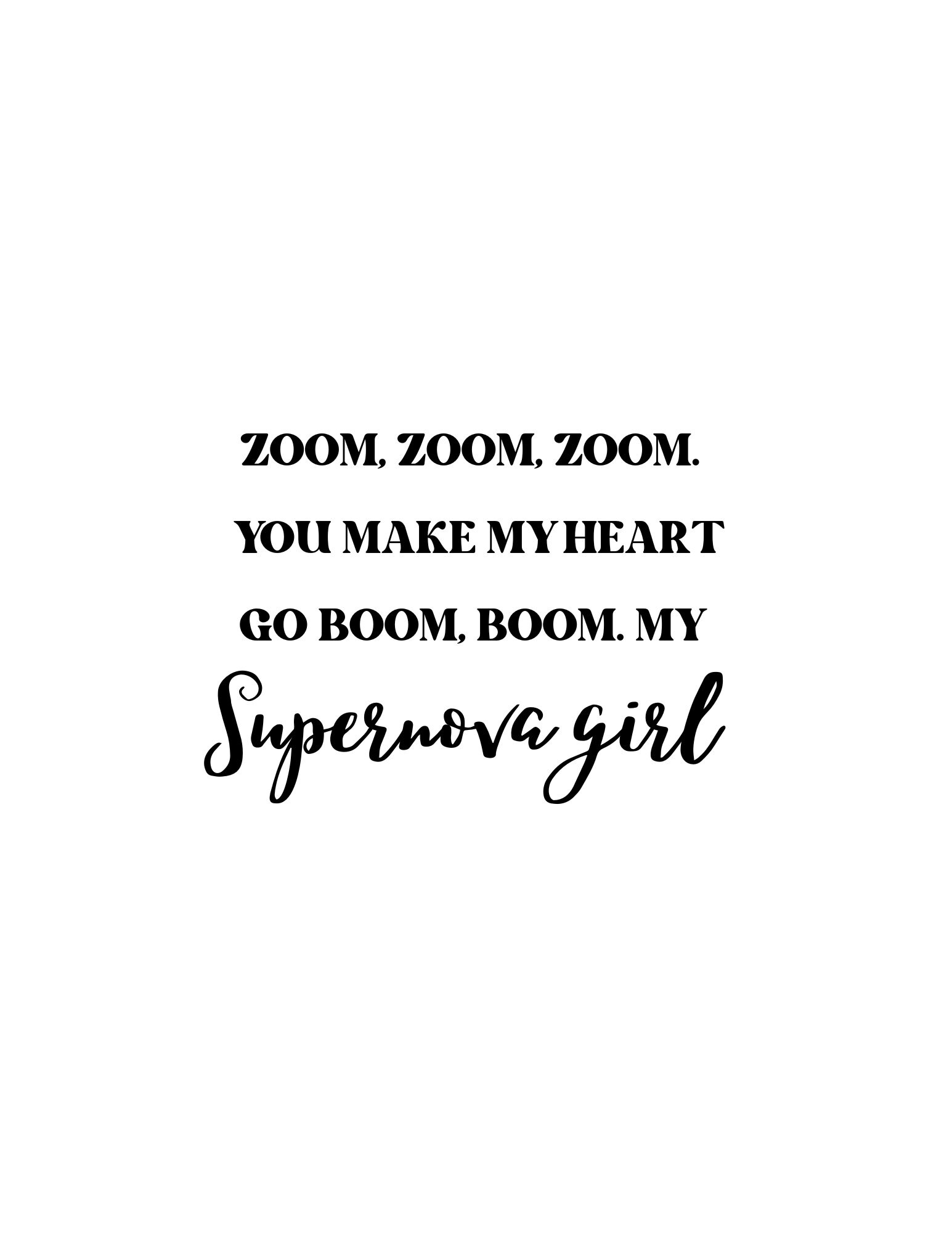 Supernova Girl // Zoom Zoom Zoom // Zenon // 21st Century // Etsy