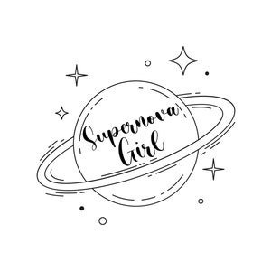 Supernova Girl // Zoom Zoom Zoom // Zenon // 21st Century // SVG PNG PDF