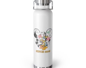 Botella de agua de doble pared inspirada en Disney Mickey y sus amigos de 22 oz