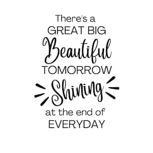 Great Big Beautiful Tomorrow // carrousel de progrès // SVG PNG PDF