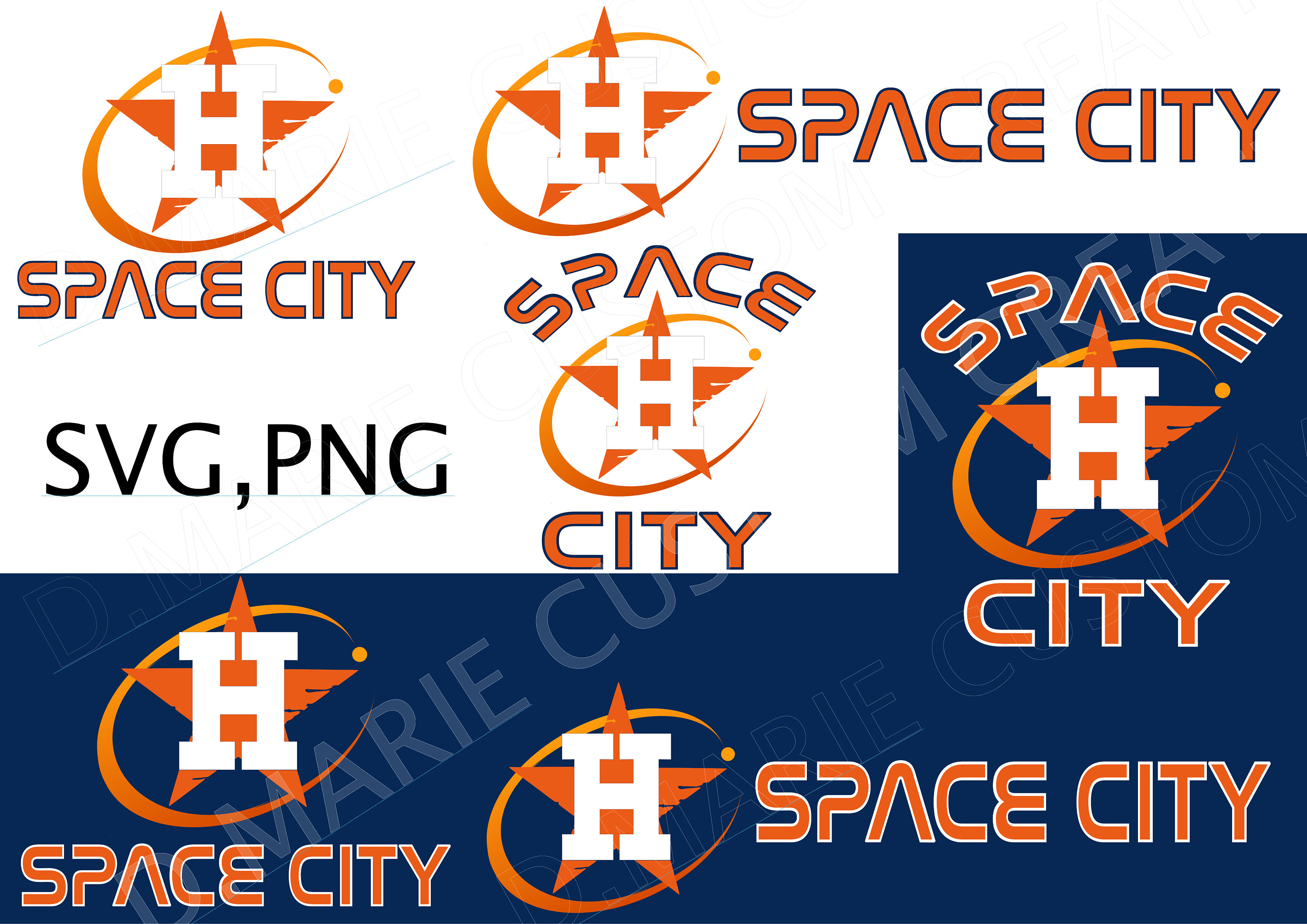 Space City Svg and Png Space City Logo SVG and PNG Instant 