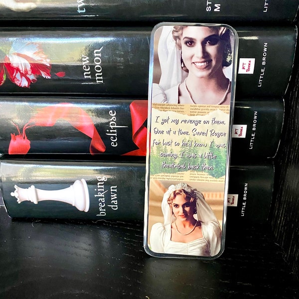 Twilight Inspired Bookmark// Rosalie Cullen Bookmarks// The Twilight Saga Bookmarks// Custom Laminated Bookmark