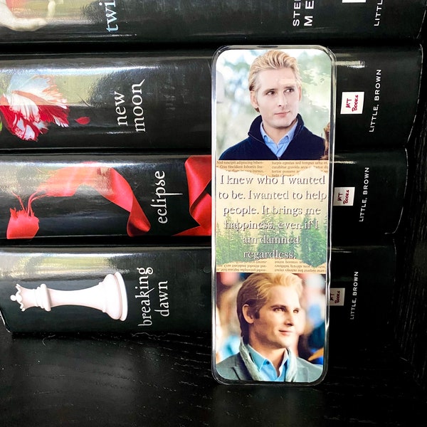 Twilight Inspired Bookmark// Carlisle Cullen Bookmarks// The Twilight Saga Bookmarks// Custom Laminated Bookmark