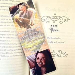 Once Upon A Time Inspired Bookmark// Snow OUAT Bookmark// Custom Laminated Bookmark