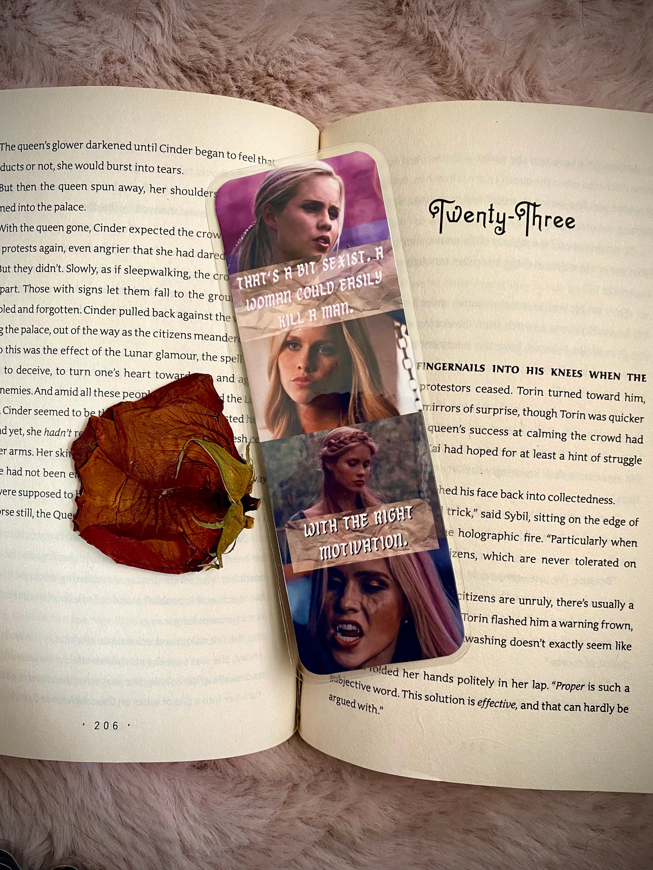 Vampire Diaries Inspired Bookmark// Rebekah Mikaelson TVD Bookmark// Custom Laminated Bookmark