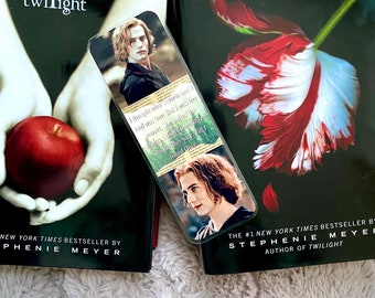 Twilight Inspired Bookmark// Jasper Cullen Bookmarks// The Twilight Saga Bookmarks// Custom Laminated Bookmark