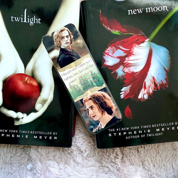 Twilight Inspired Bookmark// Jasper Cullen Bookmarks// The Twilight Saga Bookmarks// Custom Laminated Bookmark