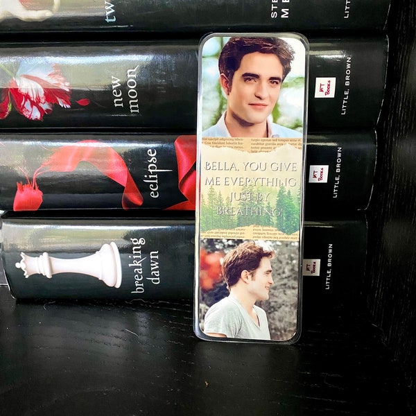 Twilight Inspired Bookmark// Edward Cullen Bookmarks// The Twilight Saga Bookmarks// Custom Laminated Bookmark