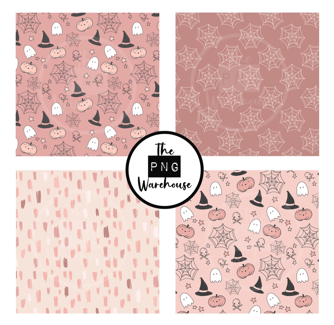 PINK HALLOWEEN - Digital Paper Pack - 12 Jpegs - Instant Download ...