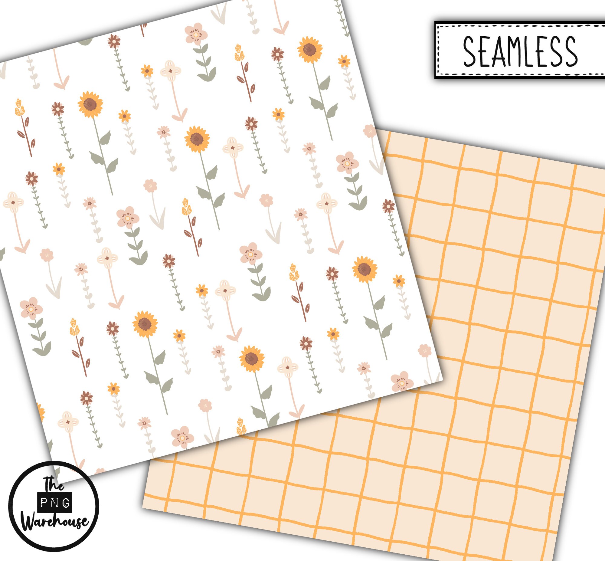 BOHO FLOWERS - Digital Paper Pack - 12 Jpegs - Instant Download ...
