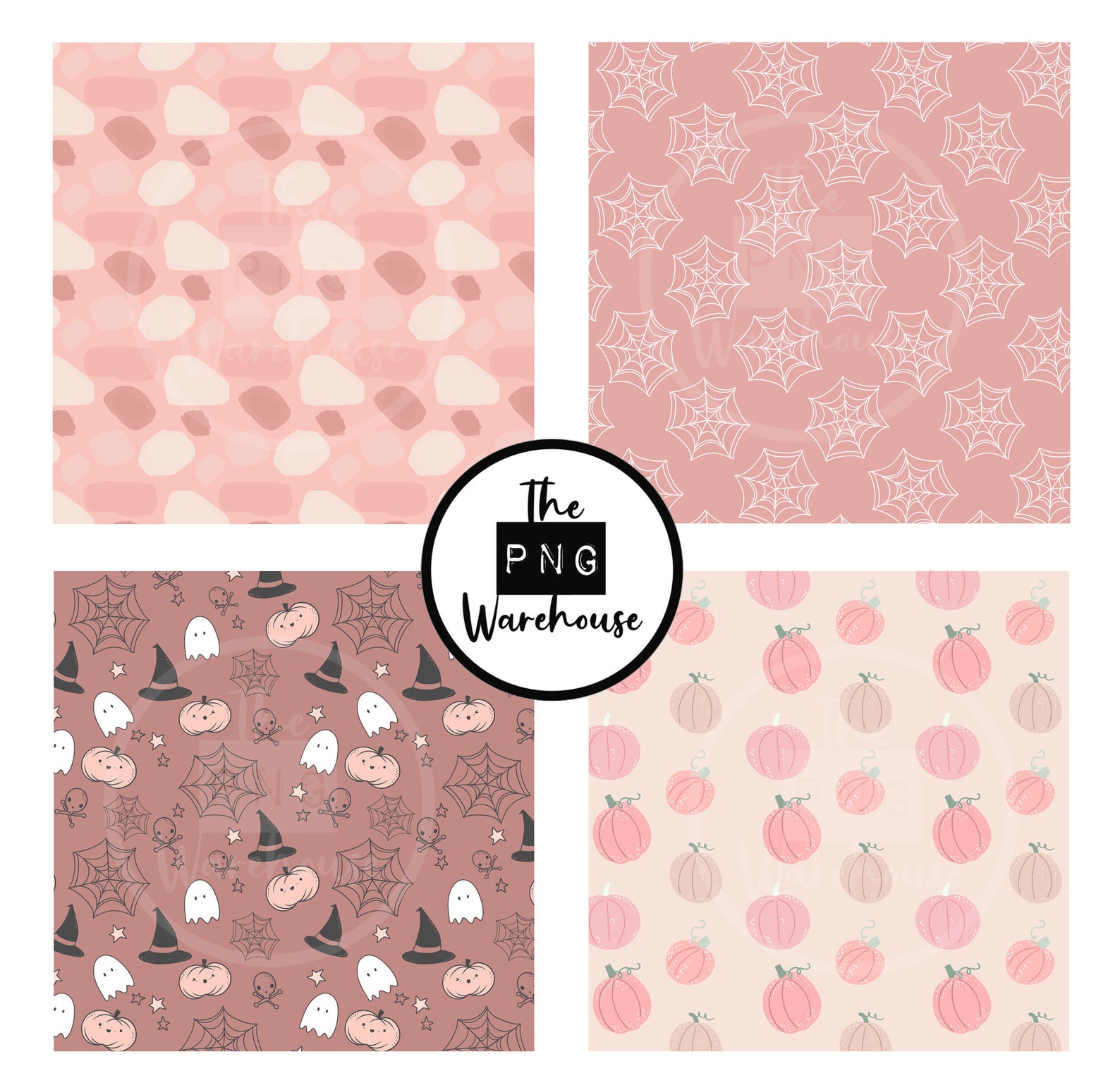 PINK HALLOWEEN - Digital Paper Pack - 12 Jpegs - Instant Download ...