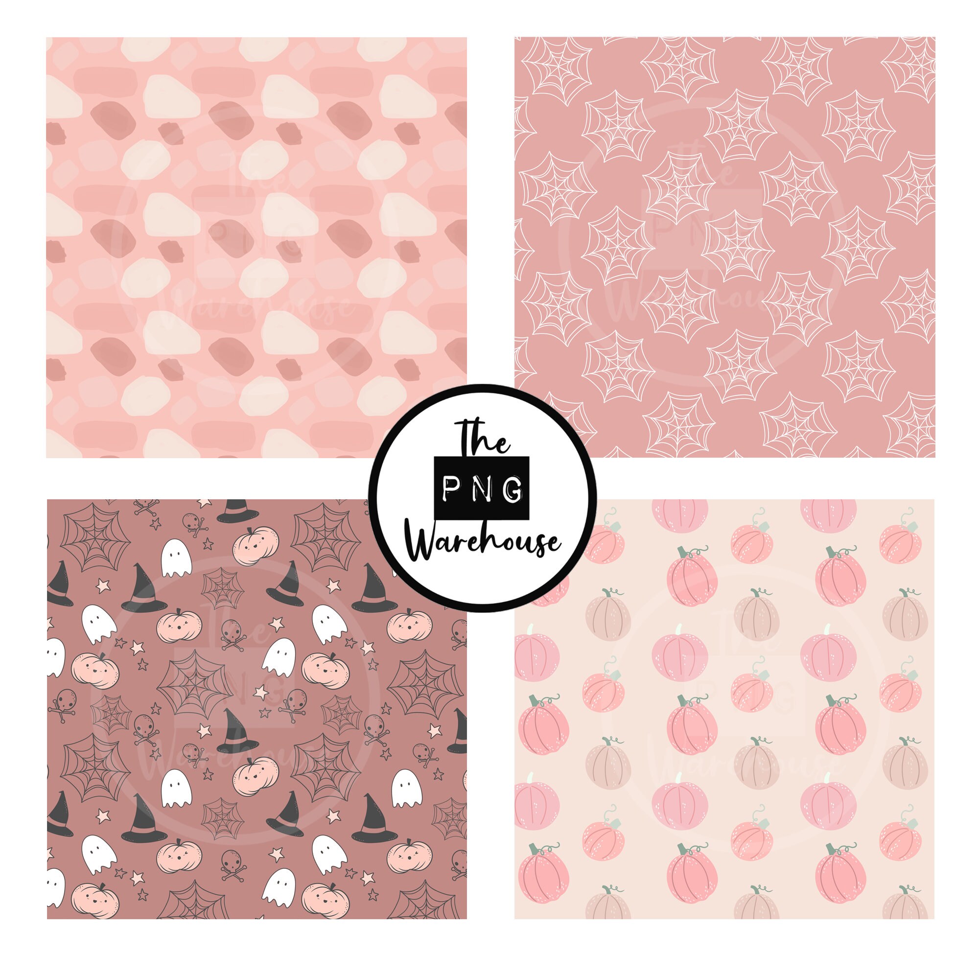 PINK HALLOWEEN - Digital Paper Pack - 12 Jpegs - Instant Download ...