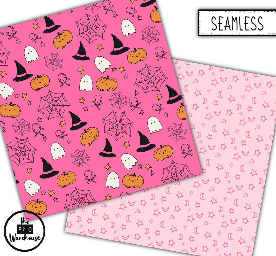 BRIGHT HALLOWEEN - Digital Paper Pack - 12 Jpegs - Instant Download ...