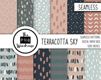 high resolution Boho3 brush stroke seamless digital paper 300dpi digital download JPEG file