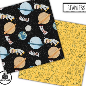 OUTER SPACE - Digital Paper Pack - 12 Jpegs - Instant Download - 300dpi ...