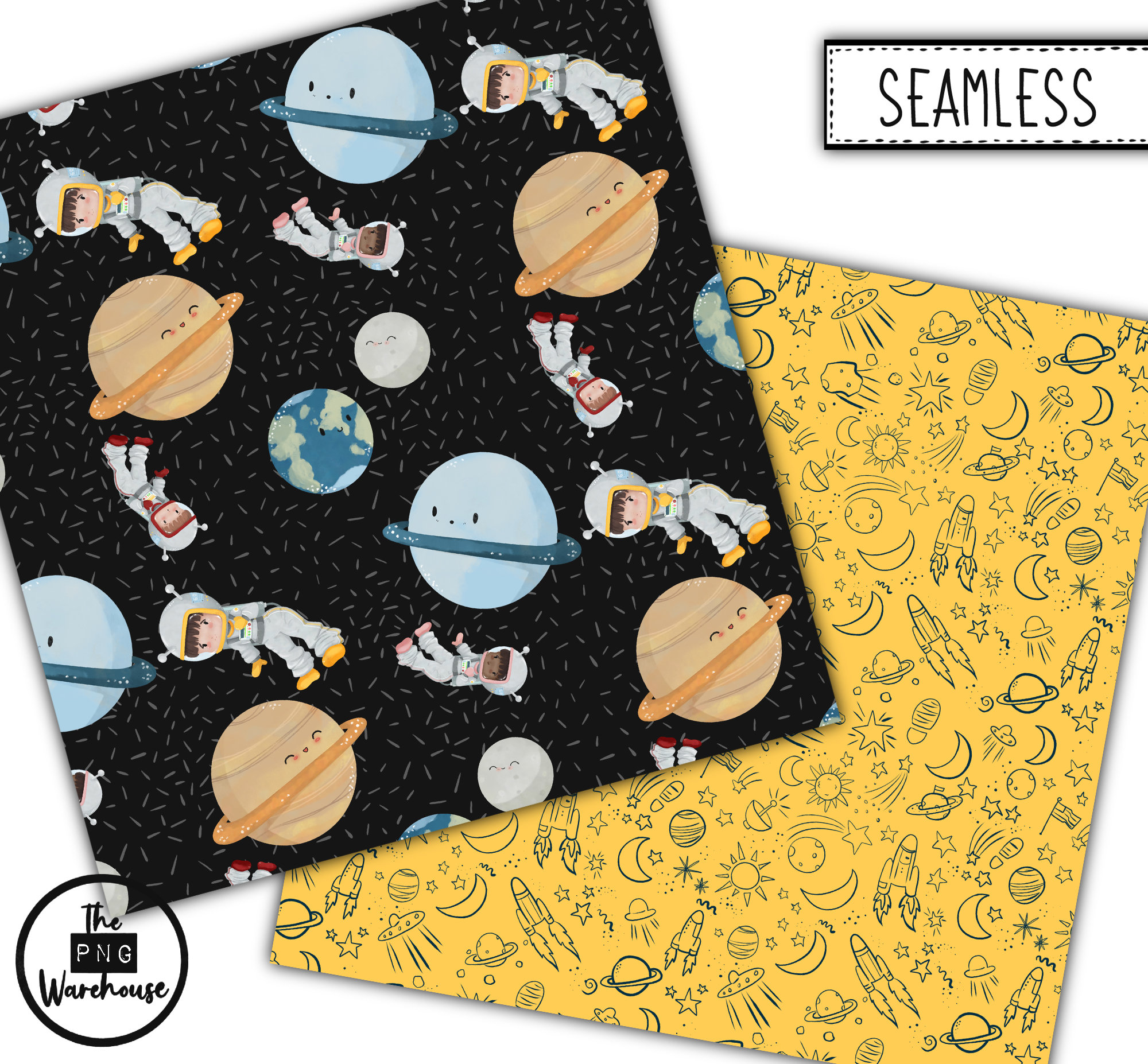 OUTER SPACE - Digital Paper Pack - 12 Jpegs - Instant Download - 300dpi ...