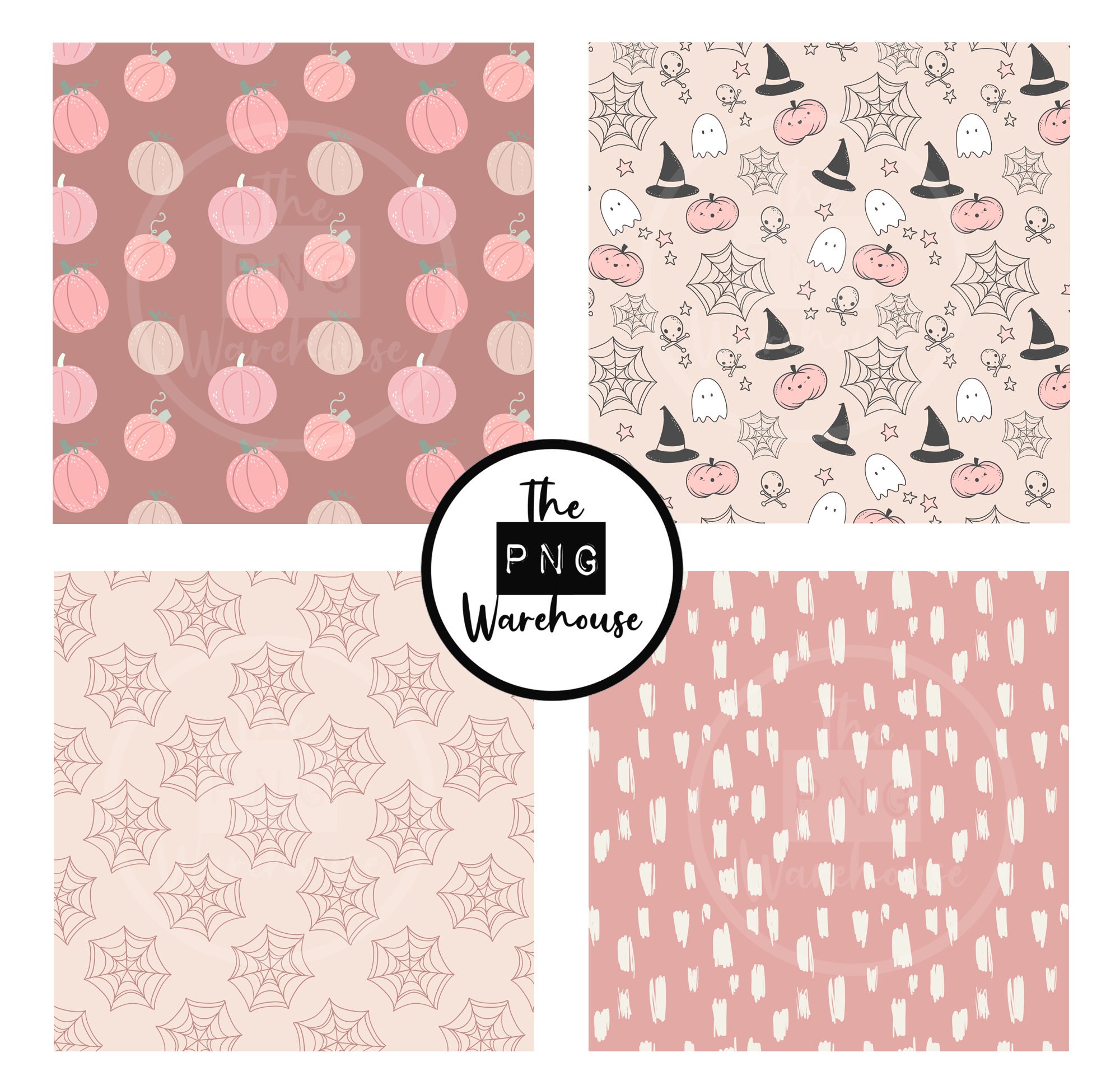 PINK HALLOWEEN - Digital Paper Pack - 12 Jpegs - Instant Download ...