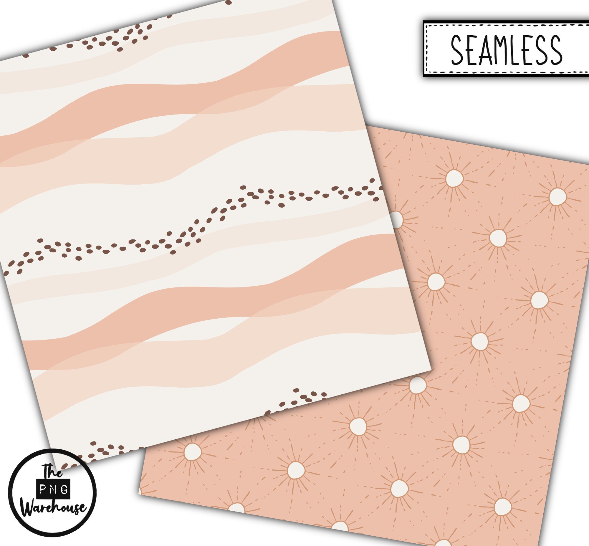 BLUSH BOHO - Digital Paper Pack - 12 Jpegs - Instant Download - 300dpi ...