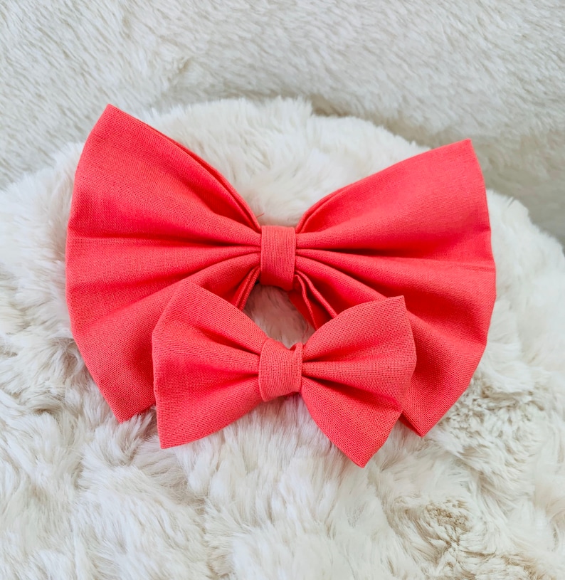 Yellow Hair Clip Pink Hair Band Bright Hair Accessories. Summer Gifts Orange Hair Bow Pastel Hair Bow Fabric Hair Bow Peach Hair Bow