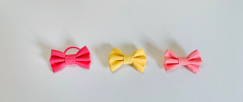 Yellow Hair Clip Pink Hair Band Bright Hair Accessories. Summer Gifts Orange Hair Bow Pastel Hair Bow Fabric Hair Bow Peach Hair Bow