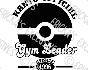 Kanto Official Pokemon Gym Leader Since 1999 Vinyl Decal